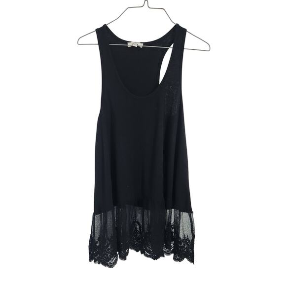 Umgee Black Sleeveless Tank Top Womens Size Medium M - Picture 1 of 4